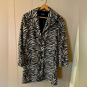 VINTAGE Betsey Johnson Faux Fur Coat